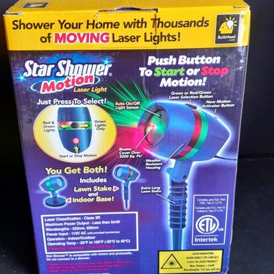 Star Shower Motion Projector shower your home with thousands of moving laser lights!