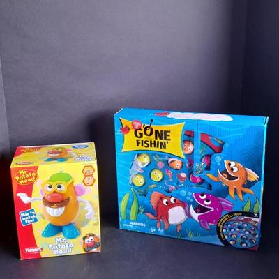 Mr. Potato Head and Gone Fishin' game, both appear brand new!