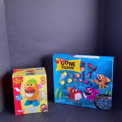 Mr. Potato Head and Gone Fishin' game, both appear brand new!