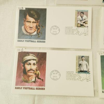 5 - FIRST DAY STAMPS - 2003 EARLY FOOTBALL HEROES