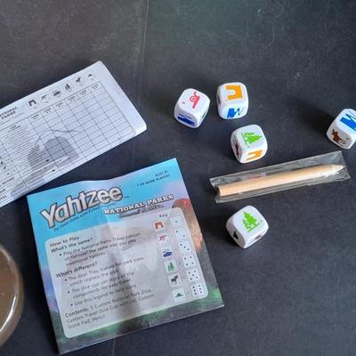 Sealed Sorry Board game and National Parks Yahtzee game