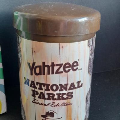 Sealed Sorry Board game and National Parks Yahtzee game