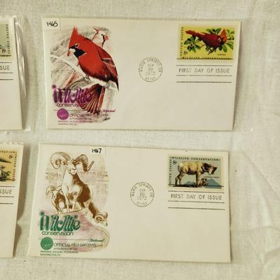 4 - FIRST DAY STAMPS - 1972 WILDLIFE CONSERVATION