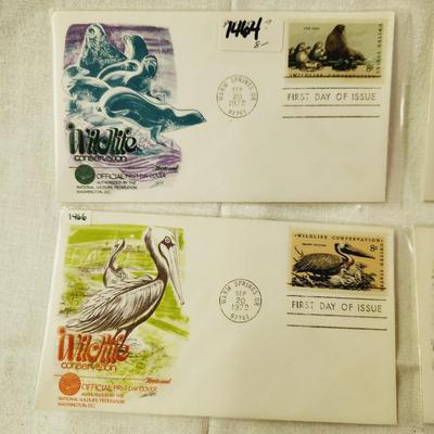 4 - FIRST DAY STAMPS - 1972 WILDLIFE CONSERVATION