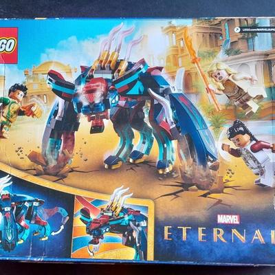 LEGO Marvel Eternals Lego kit with Thena Makkari and Gilgamesh