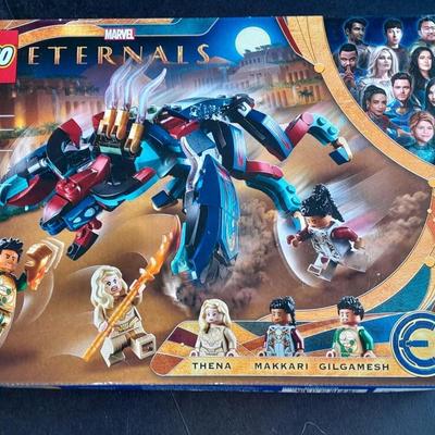 LEGO Marvel Eternals Lego kit with Thena Makkari and Gilgamesh