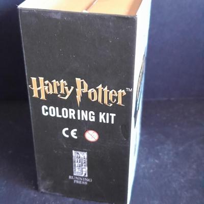 Harry Potter Coloring kit, bookmark, and Quill pen with notepad