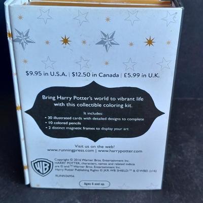 Harry Potter Coloring kit, bookmark, and Quill pen with notepad