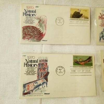 4 - FIRST DAY STAMPS - 1970s NATURAL HISTORY