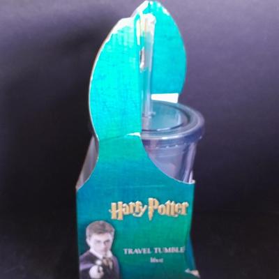 Harry Potter travel tumbler 16 once and a pair of Harry Potter plastic glasses