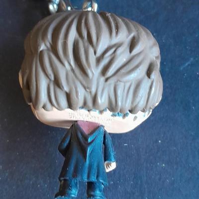 Three Collectible Harry Potter Keychains with easy clasp key ring