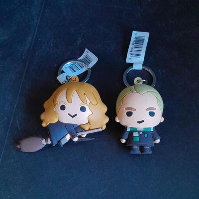 Two Collectible Harry Potter Keychain figures