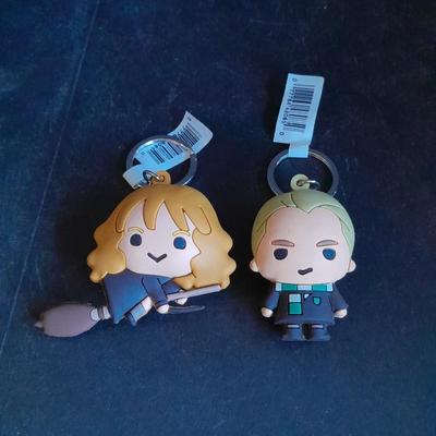 Two Collectible Harry Potter Keychain figures