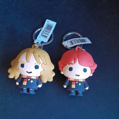 Two Collectible Harry Potter Keychain Figures