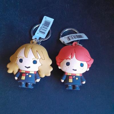 Two Collectible Harry Potter Keychain Figures