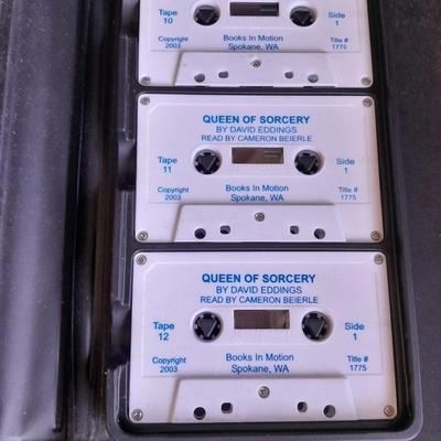 Vintage Audio Book on Cassette Queen of Sorcery by David Eddings Complete set in case