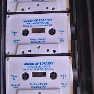 Vintage Audio Book on Cassette Queen of Sorcery by David Eddings Complete set in case