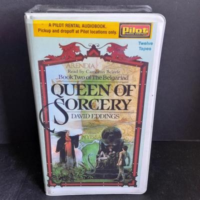 Vintage Audio Book on Cassette Queen of Sorcery by David Eddings Complete set in case