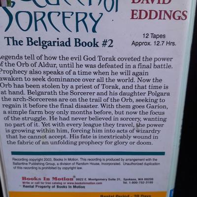 Vintage Audio Book on Cassette Queen of Sorcery by David Eddings Complete set in case