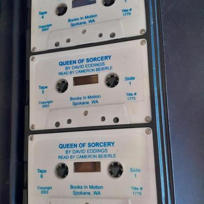 Vintage Audio Book on Cassette Queen of Sorcery by David Eddings Complete set in case