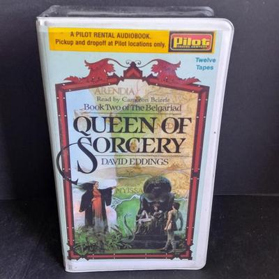 Vintage Audio Book on Cassette Queen of Sorcery by David Eddings Complete set in case