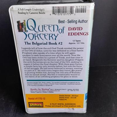 Vintage Audio Book on Cassette Queen of Sorcery by David Eddings Complete set in case