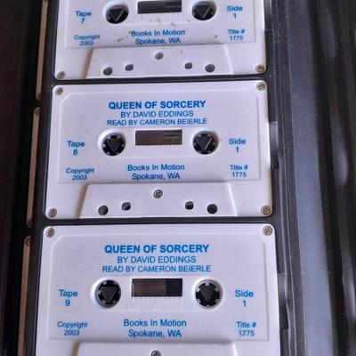 Vintage Audio Book on Cassette Queen of Sorcery by David Eddings Complete set in case