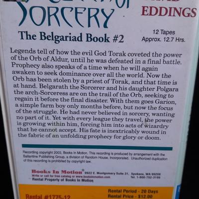 Vintage Audio Book on Cassette Queen of Sorcery by David Eddings Complete set in case
