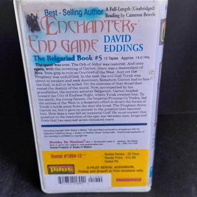 Vintage Audio Book on Cassette Enchanters End Game by David Eddings Complete set-in case