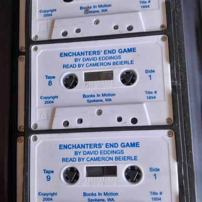 Vintage Audio Book on Cassette Enchanters End Game by David Eddings Complete set-in case