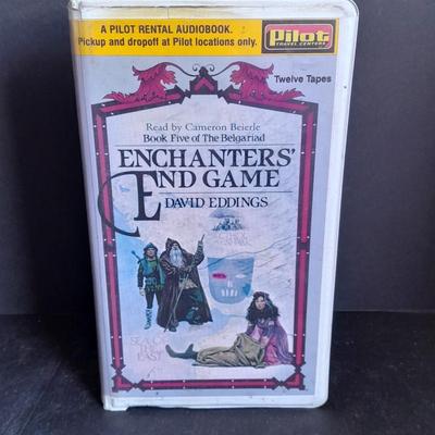 Vintage Audio Book on Cassette Enchanters End Game by David Eddings Complete set-in case