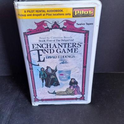 Vintage Audio Book on Cassette Enchanters End Game by David Eddings Complete set-in case