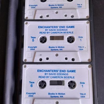 Vintage Audio Book on Cassette Enchanters End Game by David Eddings Complete set-in case
