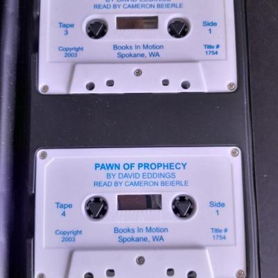 Vintage Audio Book on Cassette Pawn of Prophecy by David Eddings Complete set-in case