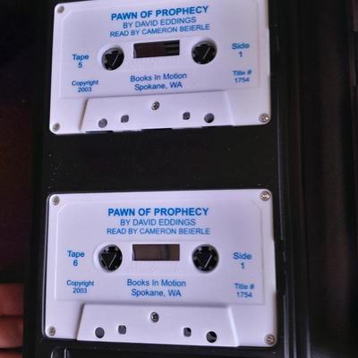 Vintage Audio Book on Cassette Pawn of Prophecy by David Eddings Complete set-in case
