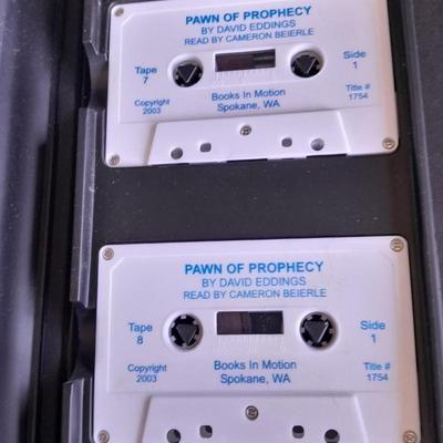 Vintage Audio Book on Cassette Pawn of Prophecy by David Eddings Complete set-in case