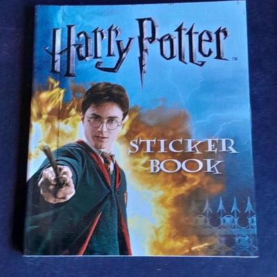 Harry Potter Sticker books and small metal figures and two keychains