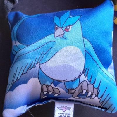 Digimon pillow Keychains and a Looking glass limited edition torch Sculpture True blue crab