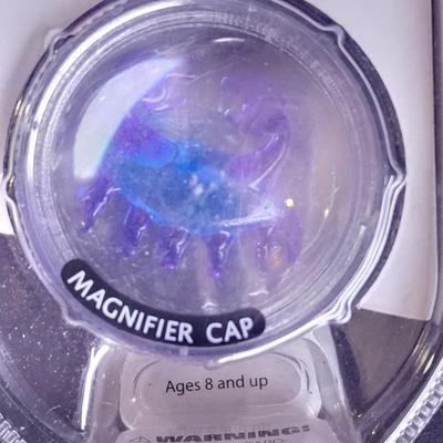 Digimon pillow Keychains and a Looking glass limited edition torch Sculpture True blue crab