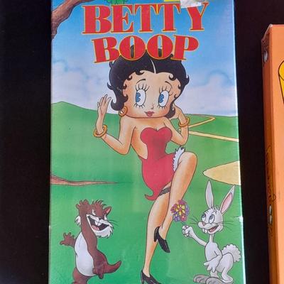 Five Betty Boop VHS Collector's Tapes