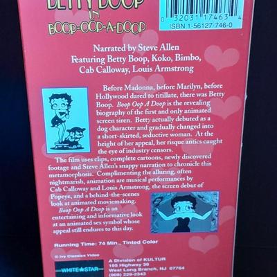 Five Betty Boop VHS Collector's Tapes