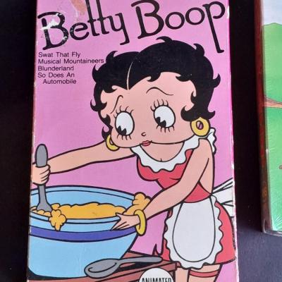 Five Betty Boop VHS Collector's Tapes