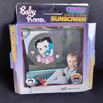 Beep if you Boop Vintage Betty Boop bumper sticker and Betty Boop sunscreen for car