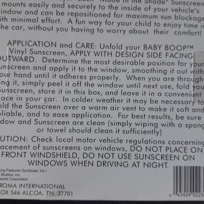 Beep if you Boop Vintage Betty Boop bumper sticker and Betty Boop sunscreen for car