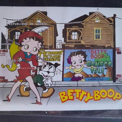 International Collectors Society Betty Boop "Bamboo Island" Commemorative sheet