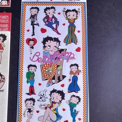 Collectable Betty Boop Stickers Sticker sheets