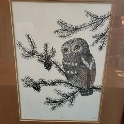 Framed Pencil-Signed & Numbered Lithograph Titled 