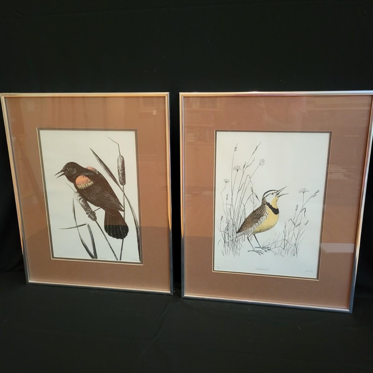 Pair of PencilSigned & Numbered Lithographs by Jo Dye (SDW)