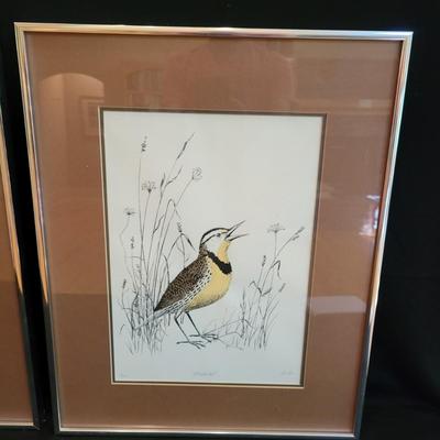 Pair of Pencil-Signed & Numbered Lithographs by Jo Dye (S-DW)