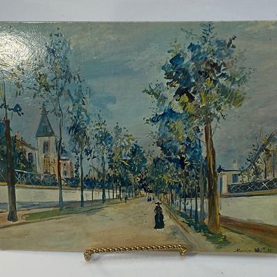 Royale Academie Collection Precious Miniatures Reproduction Art Maurice Utrillo A Street in the Suburbs